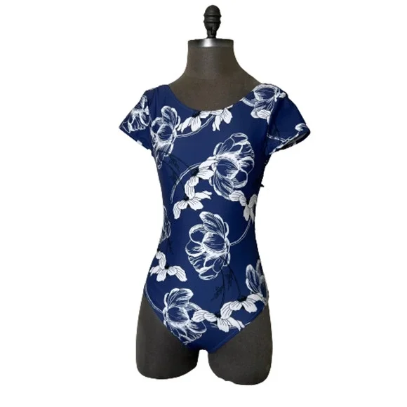 Axesea Swim Axesea One Piece Swimsuit Surf Cap Sleeves Size